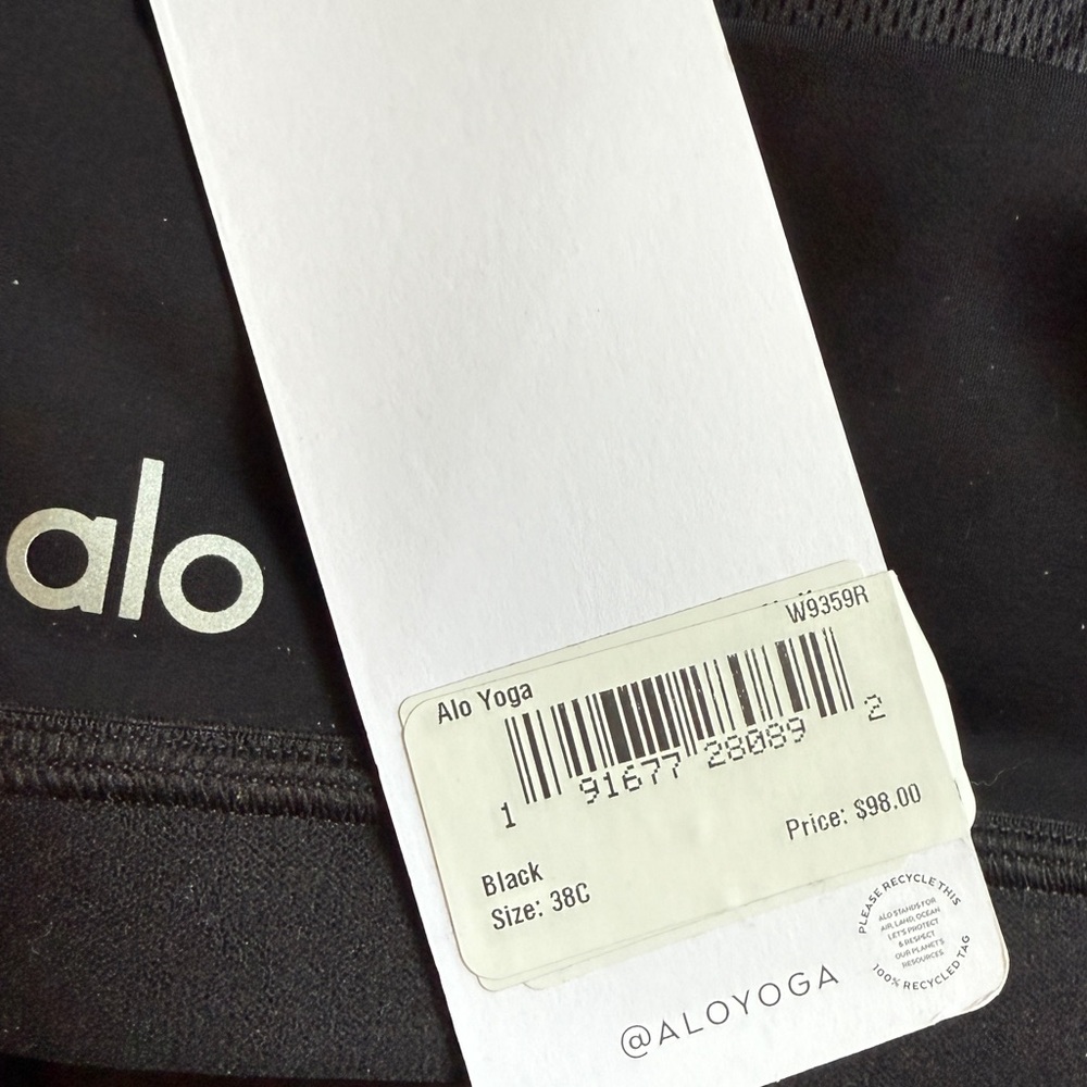 NWT Alo Yoga Power Play High Impact Bra 38C - New - Picture 6 of 9